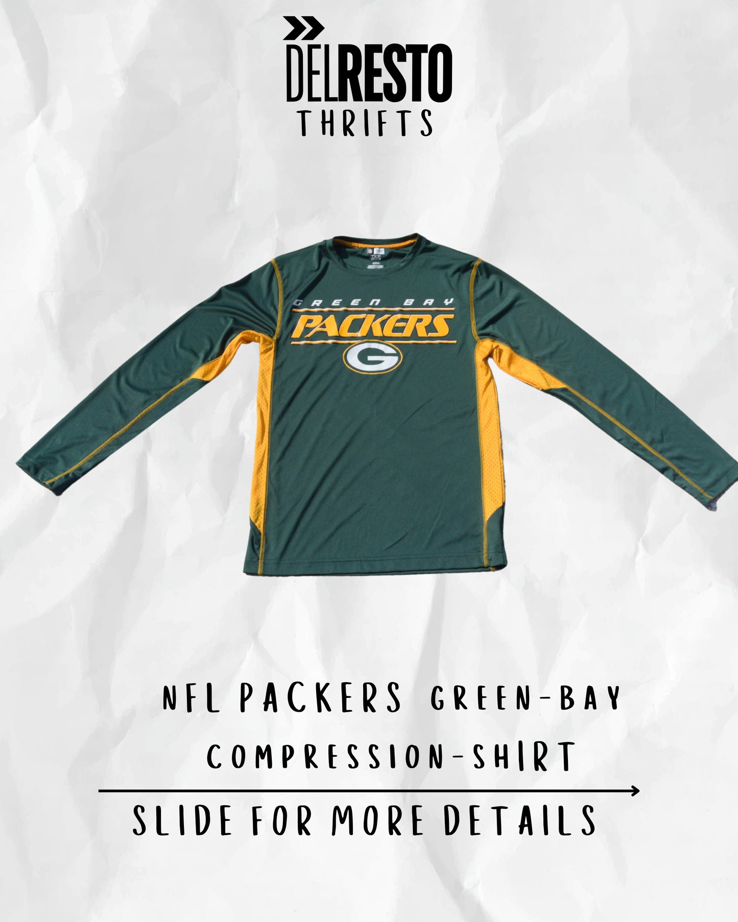 NFL PACKERS GREEN BAY SHIRT (#A1) (SIZE:L)